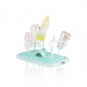 Bottle drying rack coral green