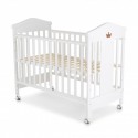 Wooden baby cot Wing incl.Mattress