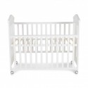 Wooden baby cot Wing incl.Mattress