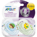 Philips Avent Orthodontic Classic Soothers 0-6m Twin Pack