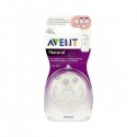 Philips Avent Natural Baby bottle teat  - 3m+ - (adjustable flow)