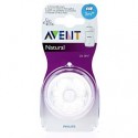 Philips Avent Natural Baby bottle teat  - 3m+ - (medium flow)