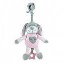 Babymix Plush Pink Rabbit with Music Box