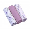 babyono Muslin Squares (purple mixed) 