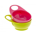 Brother Max 2 Easy Hold Bowls Toddler Weaning (pink/green)