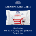 chicco sanitising wipes 20pcs