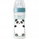 Chicco Plastic Feeding Bottle Well-Being Pop Friends Silicone Nipple 330Ml 4+