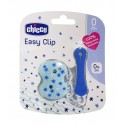 Chicco Soother Clip with Chain - Blue