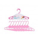 FIRST STEPS BABY CLOTHES HANGERS 8 PACK PINK