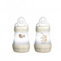 MAM Anti-Colic 160ml Bottle 2 Pack - cream