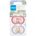 MAM Night 16m+ Soothers - Pink