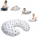 Cuddles Collection Twinkle Star Nursing Pillow (Silver)