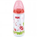 NUK  BABY BOTTLE WITH SILICONE TEAT, 0 TO 6 MONTHS , 300 ML, SIZE M 