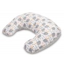 Feeding and Infant Support Pillow - MINKY GREY