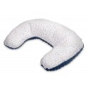 Feeding and Infant Support Pillow - MINKY NAVY BLUE DROPS