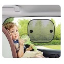 2x Black Car Window UV Protection Sunshades