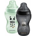 Tommee Tippee Closer To Nature 2* 340ml Decorated Bottles pattern