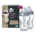 Tommee Tippee Closer to Nature 2* 340ml Decorated Bottles Owl