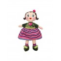 Plush Doll Striped Dress